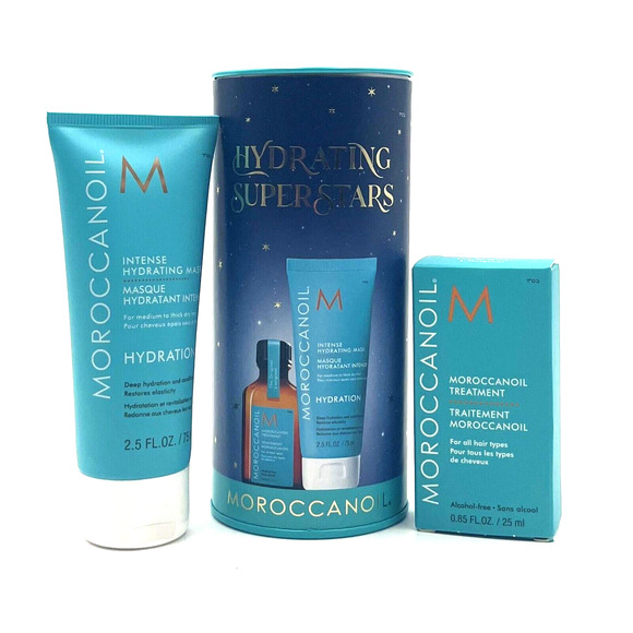 Moroccanoil Hydrating Superstars Oil Treatment 0.85 oz & Intense Mask 2.5 oz Duo - Picture 1 of 1